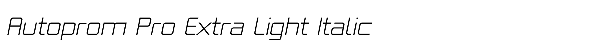 Autoprom Pro Extra Light Italic image